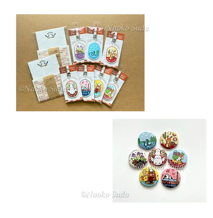 スダナオ子がイラストで展開する「えべつ日和」オリジナルグッズ
